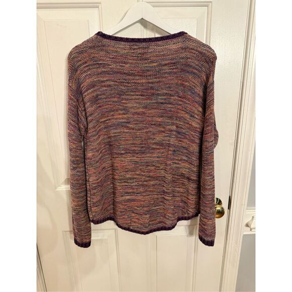 Michael Stars Mixed Yarn Rounded Hem Crew Neck Sweater sz XS/S EUC - Picture 7 of 7
